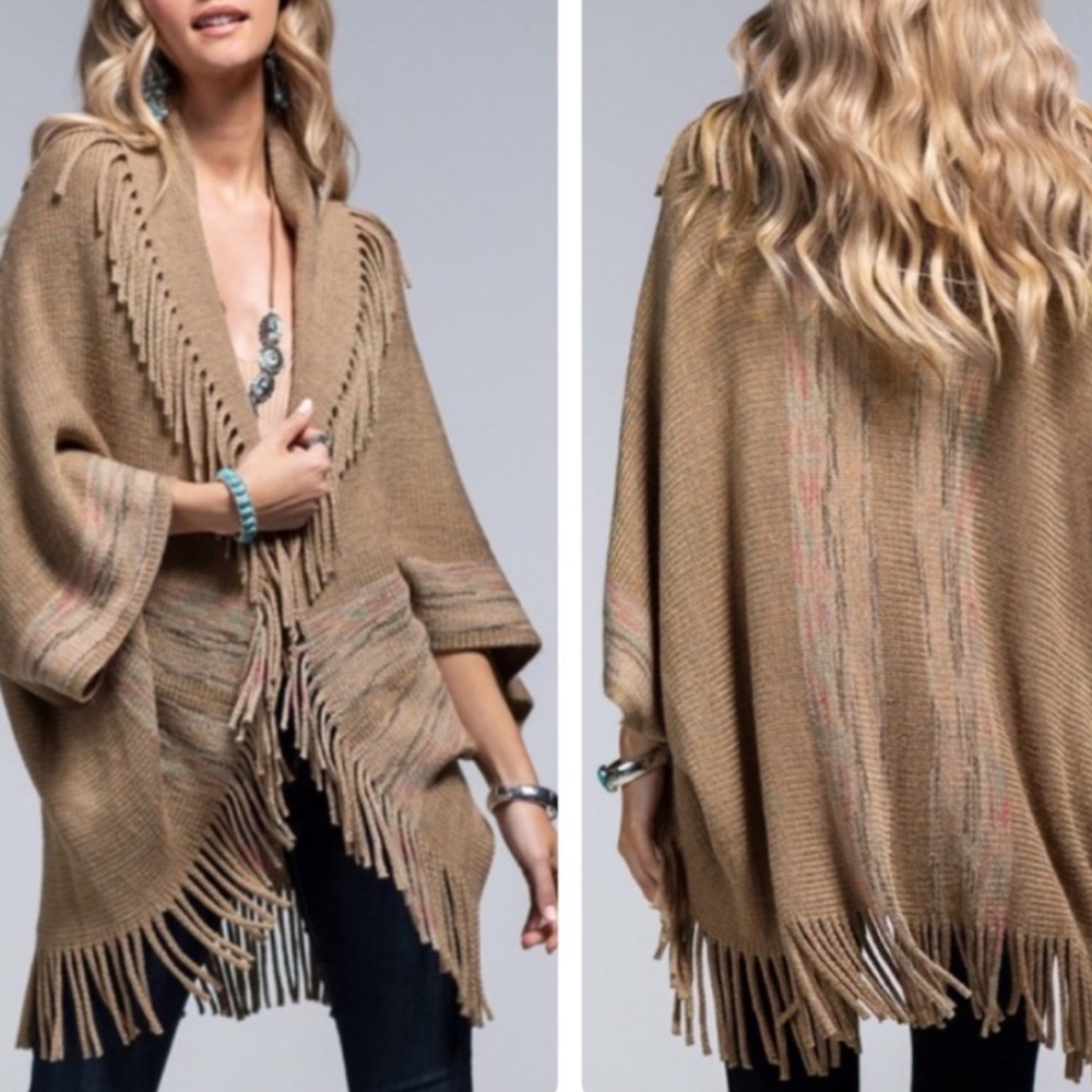 Ruggine Boho Cardigan with Fringe - Picture 5 of 8